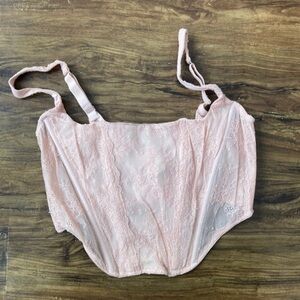 Urban Outfitters Blush Lace Bustier